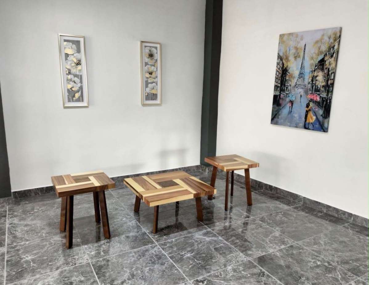 JUEGO DE MESAS FANY, CHAPA PAROTA SALVAJE 