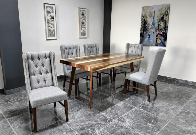 MESA GRECIA DE 6, CHAPA PAROTA SALVAJE