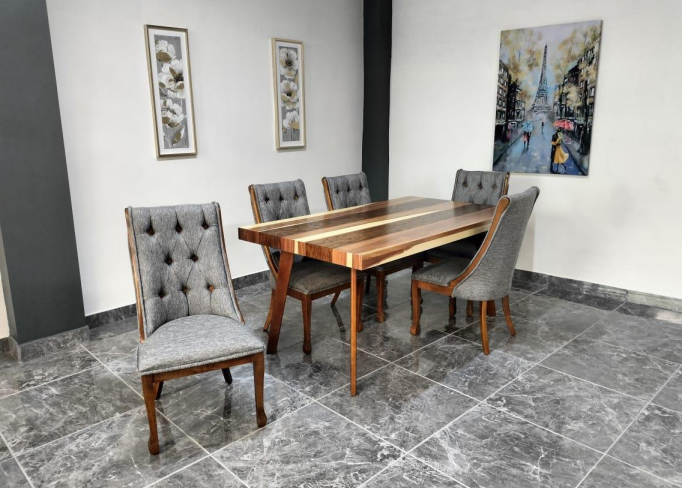 MESA GRECIA DE 6, CHAPA PAROTA SALVAJE