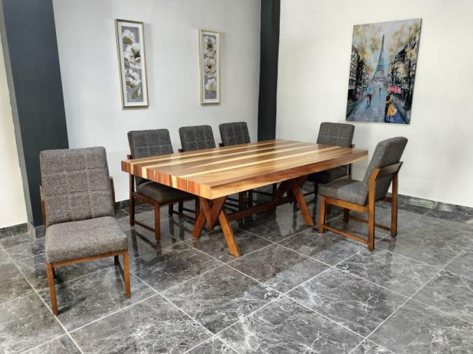 MESA MONTERREY DE 8, CHAPA PAROTA SALVAJE