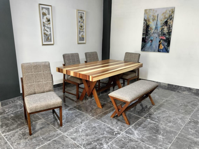 MESA MONTERREY DE 6, CHAPA PAROTA SALVAJE