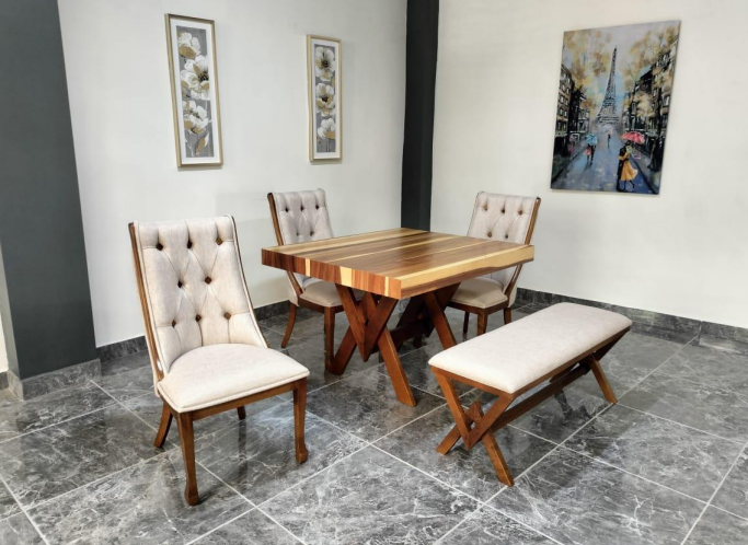 MESA MONTERREY DE 4, CHAPA PAROTA SALVAJE