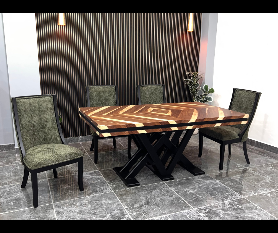 MESA IBIZA DE 6, CHAPA PAROTA SALVAJE