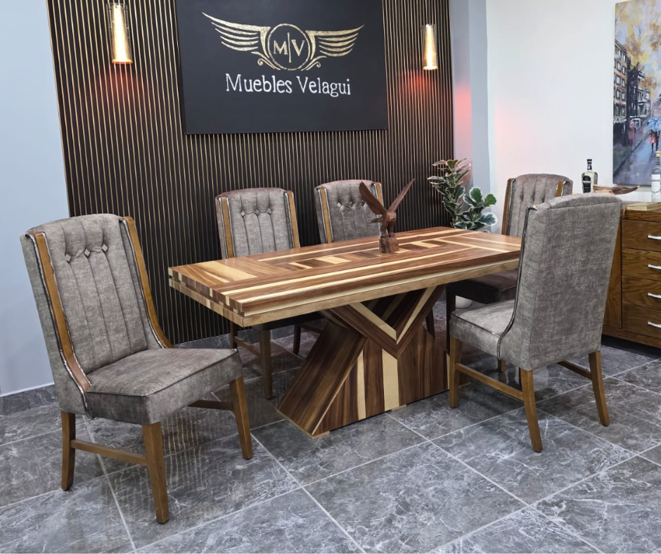 MESA EMILI DE 6, CHAPA PAROTA SALVAJE